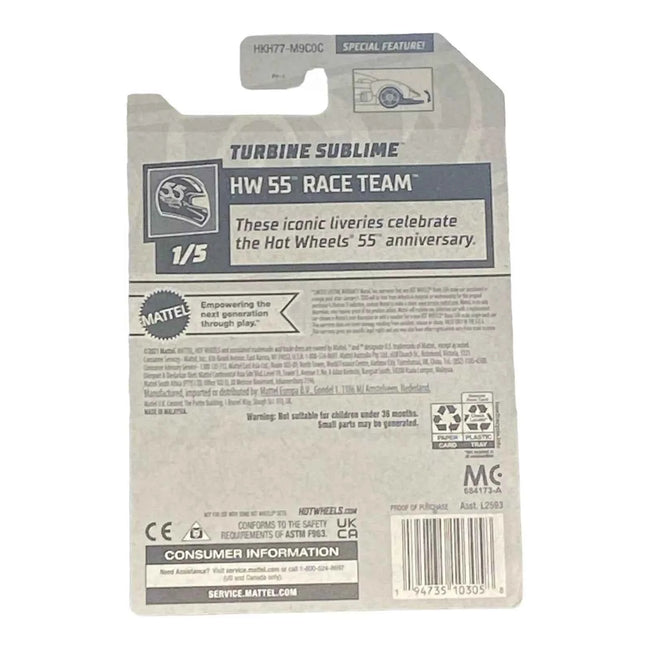 Hot Wheels Turbine Sublime - HW 55 Race Team Series 1/5 Main Image