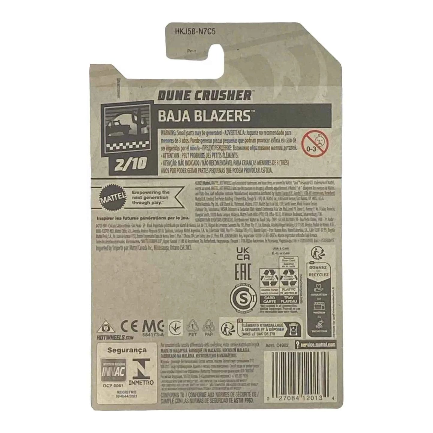 Hot Wheels Dune Crusher - Baja Blazers Series 2/10