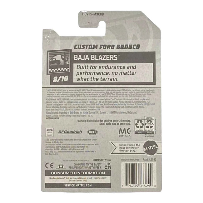 Hot Wheels Custom Ford Bronco - Baja Blazer Series 8/10 Main Image