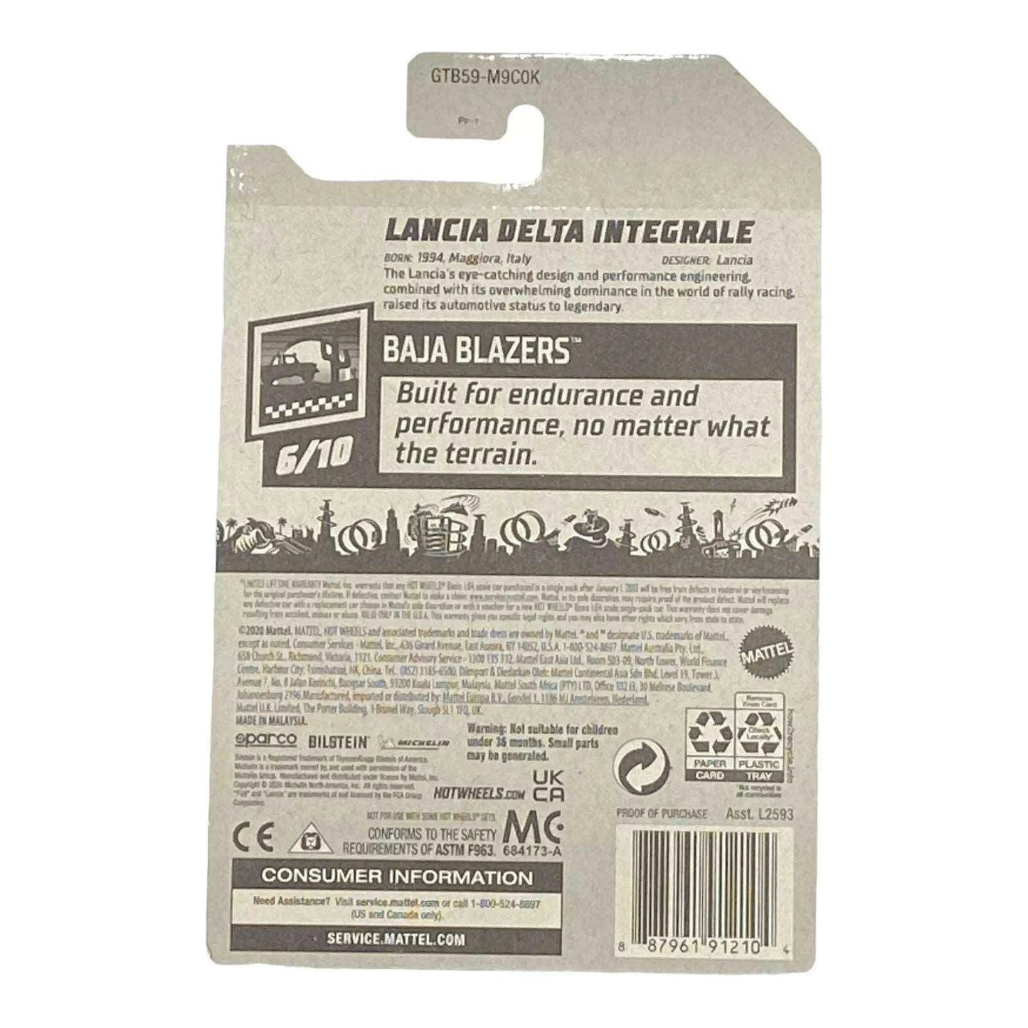 Hot Wheels Lancia Delta Integrale - Baja Blazers Series 6/10