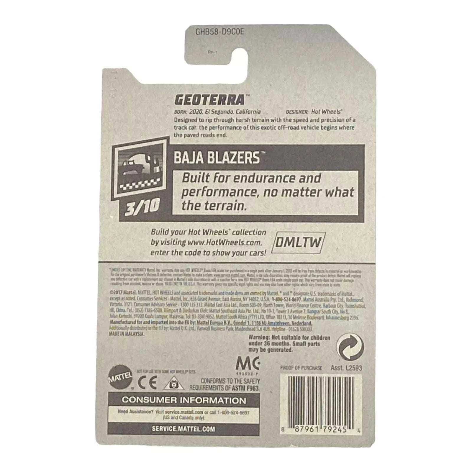 Hot Wheels Geoterra - Baja Blazers Series 3/10 -