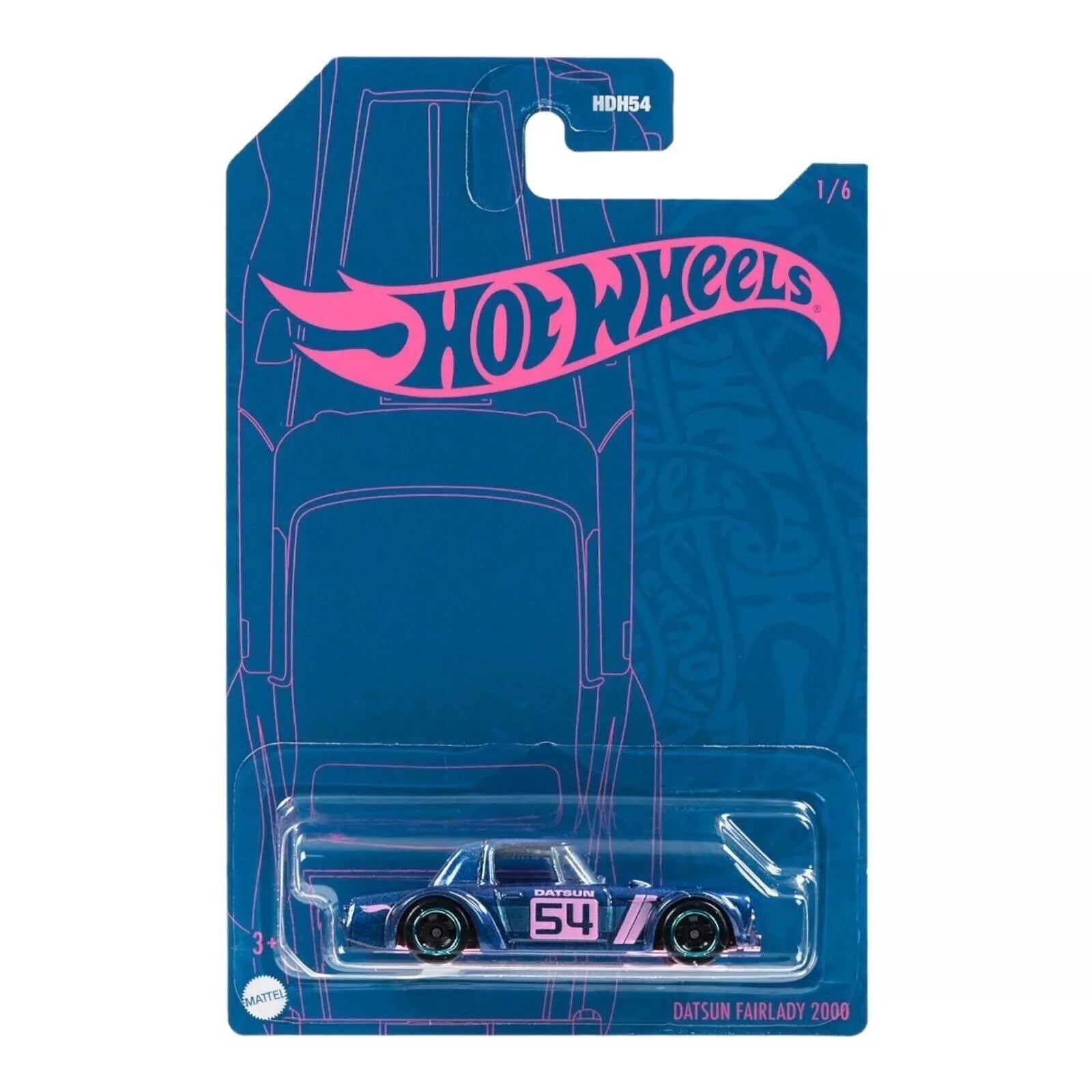 Hot Wheels Datsun Fairlady 2000 - Blue & Pink Series 1/6 - Collectors World Toys