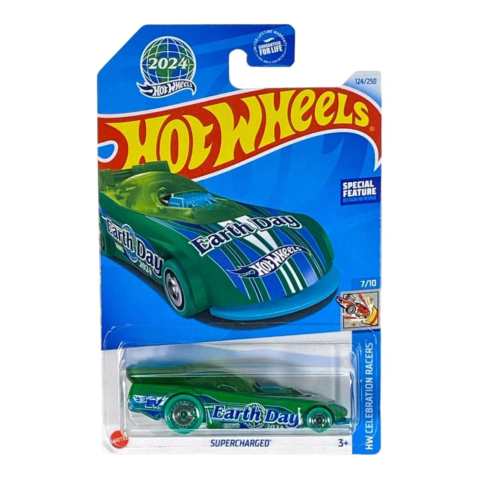 Hot Wheels Supercharged - Earth Day 2024 - Celebration Racers Series 7/10 - Collectors World Toys