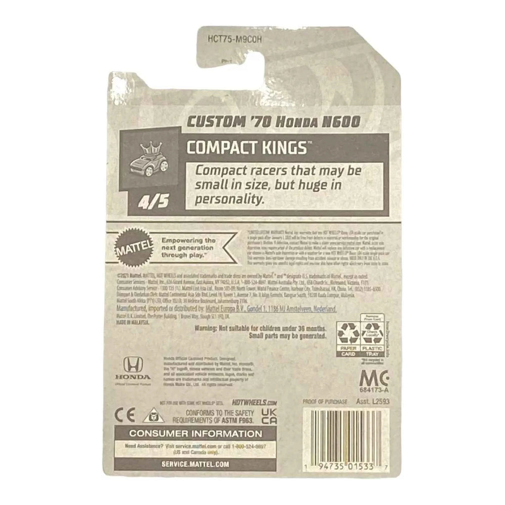 Hot Wheels Custom '70 Honda N600 - Compact Kings Series 4/5 -