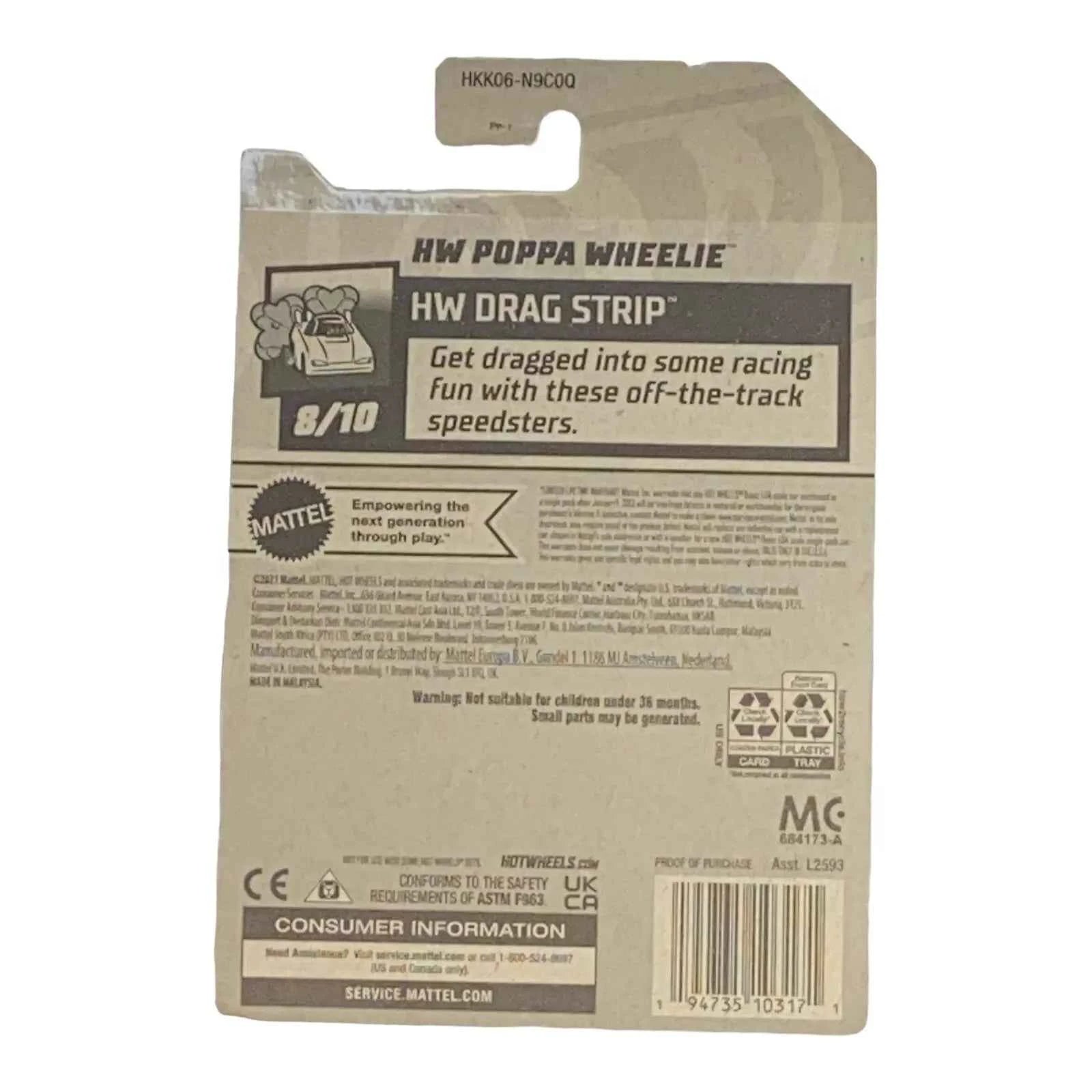 Hot Wheels Poppa Wheelie - Drag Strip Series 8/10