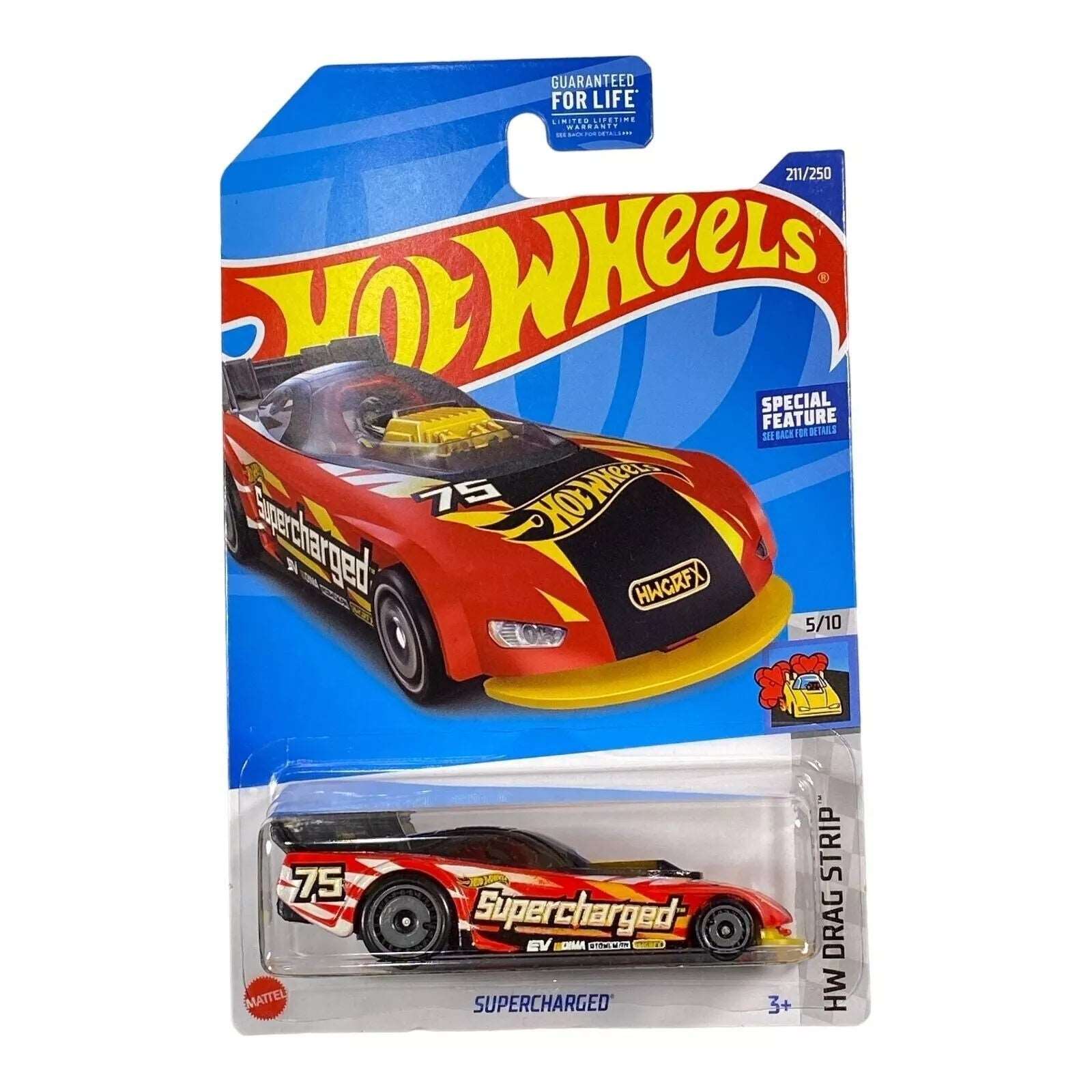 Hot Wheels Supercharged - HW Drag Strip Series 5/10 - Collectors World Toys