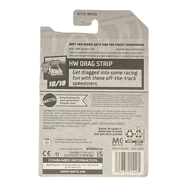 Hot Wheels Matt and Debbie Hay's 1988 Pro Street Thunderbird - Drag Strip Series Main Image