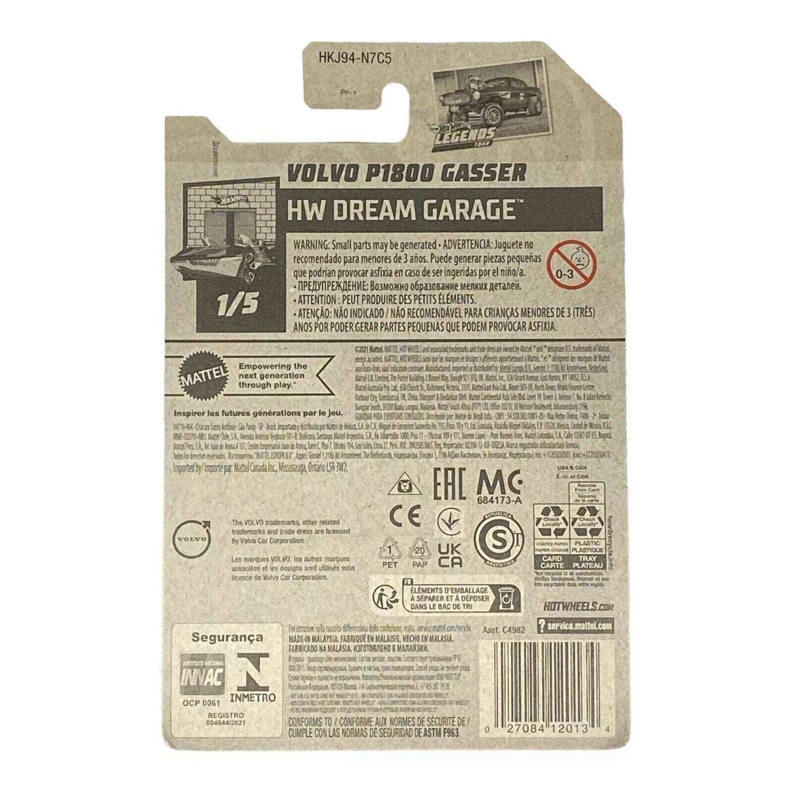 Hot Wheels Volvo P1300 Gasser - Dream Garage Series 1/5 -