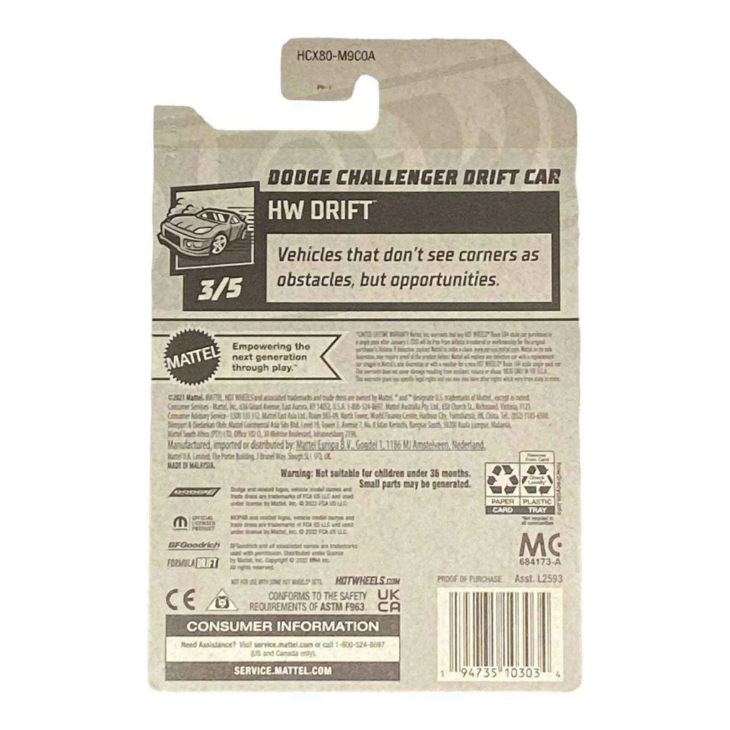 Hot Wheels Dodge Challenger Drift Car - Drift Series 3/5 -