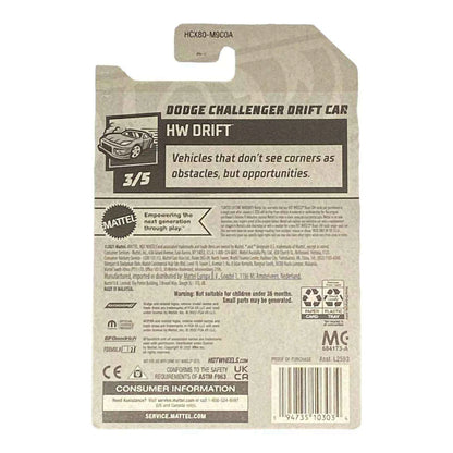 Hot Wheels Dodge Challenger Drift Car - Drift Series 3/5