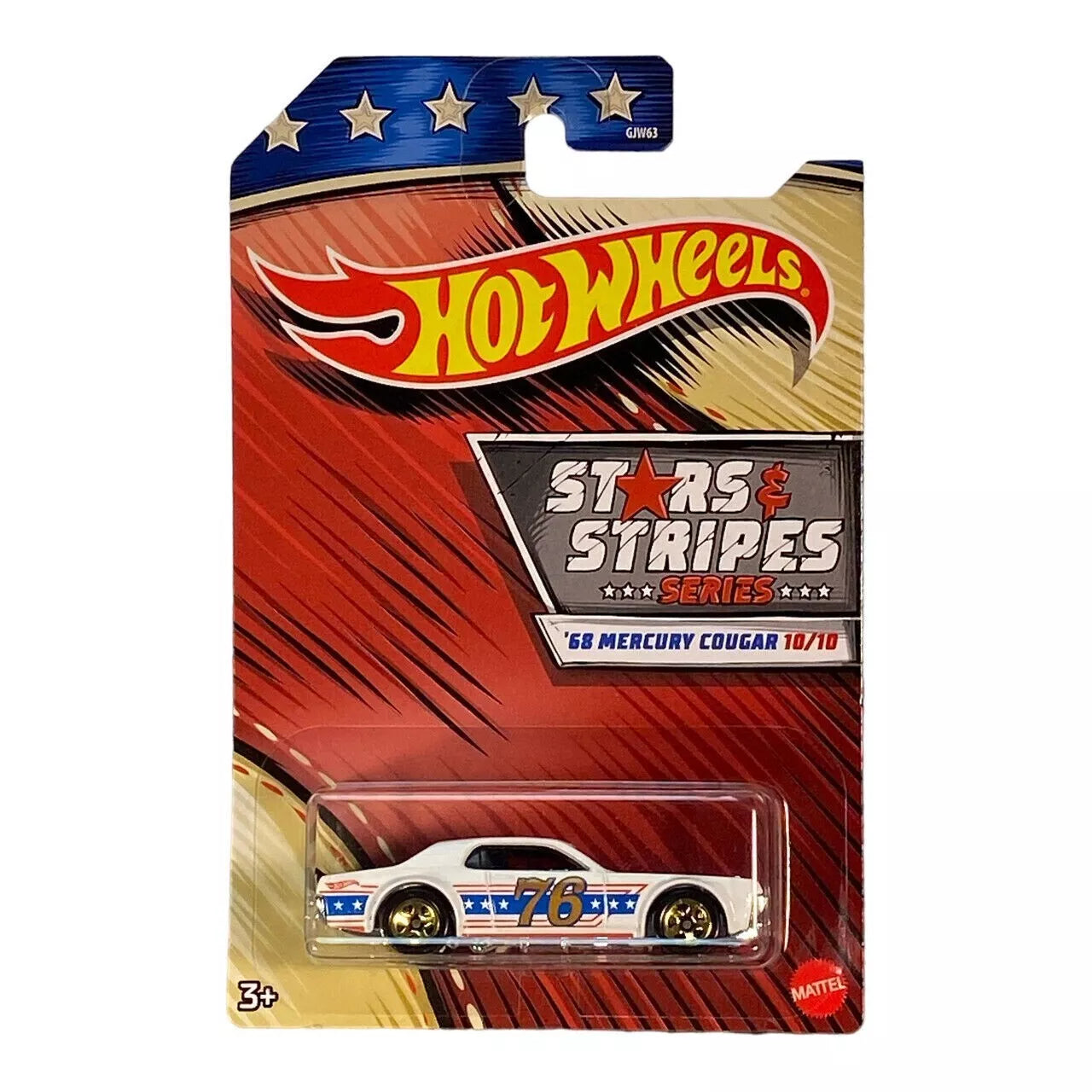 Hot Wheels '68 Mercury Cougar - Stars & Stripes Series 4/10