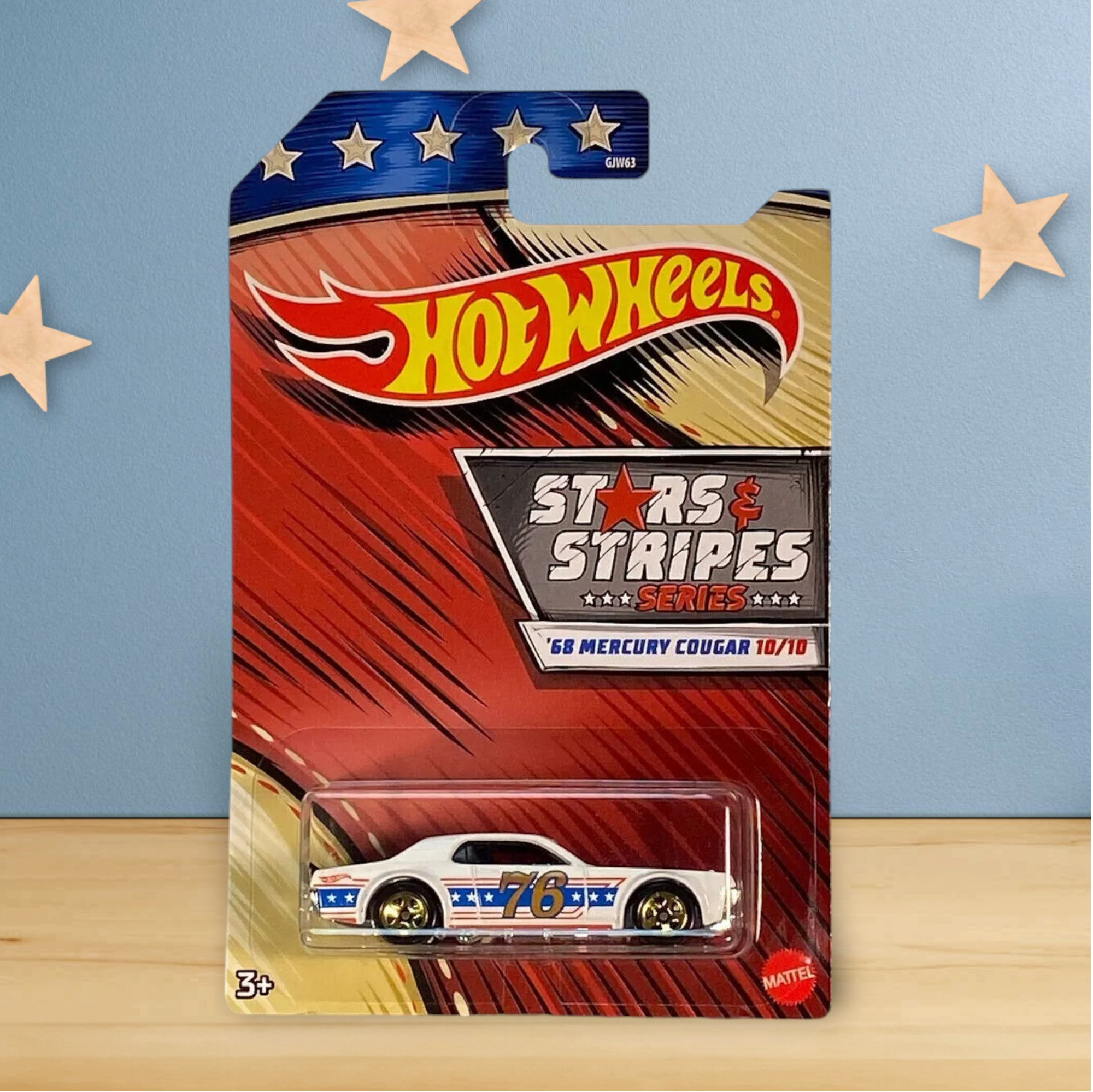 Hot Wheels '68 Mercury Cougar - Stars & Stripes Series 4/10