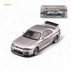 Inno64 NISSAN SKYLINE GR-R (R33) "Tuned by Mine's" Silver 1:64