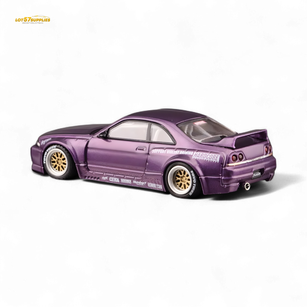 Inno64 NISSAN SKYLINE GT-R (R33) "PANDEM ROCKET BUNNY" Purple 1:64