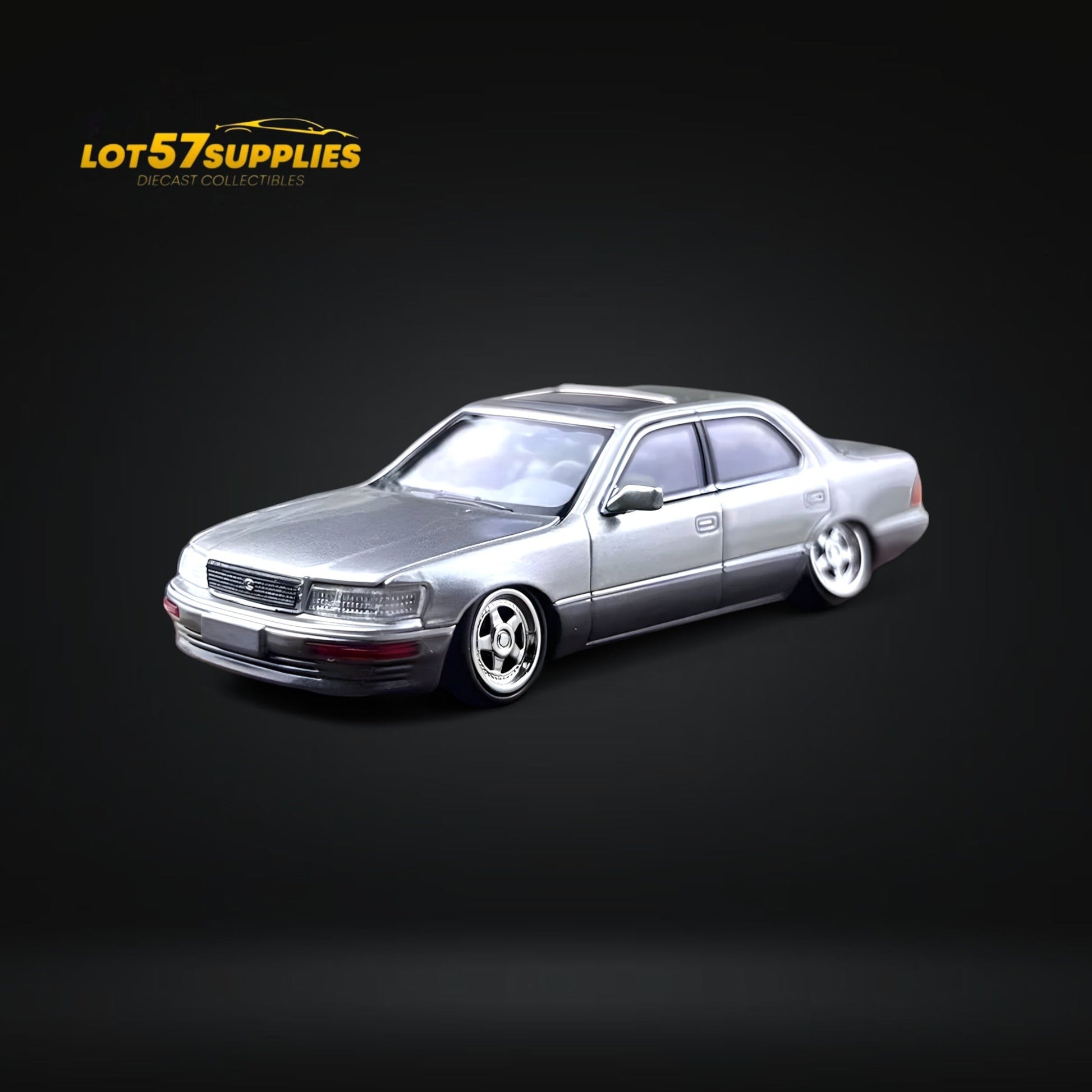 Fine works64 Lexus LS400 - Silver/Gray Double Stanced 1:64
