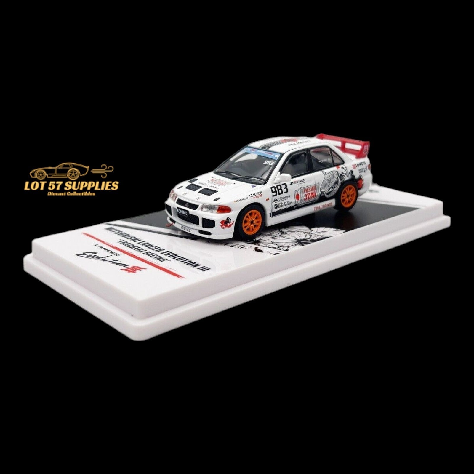 Inno64 Mitsubishi Lancer Evo III "Trackerz Racing" Malaysia Exclusive 1:64 IN64R-EVOIII-TRACKERZ - Collectors World Toys