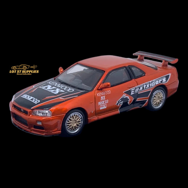 Street Weapon Nissan (R34) GT-R NFS UNDERGROUND 1:64 - Collectors World Toys Hover Image