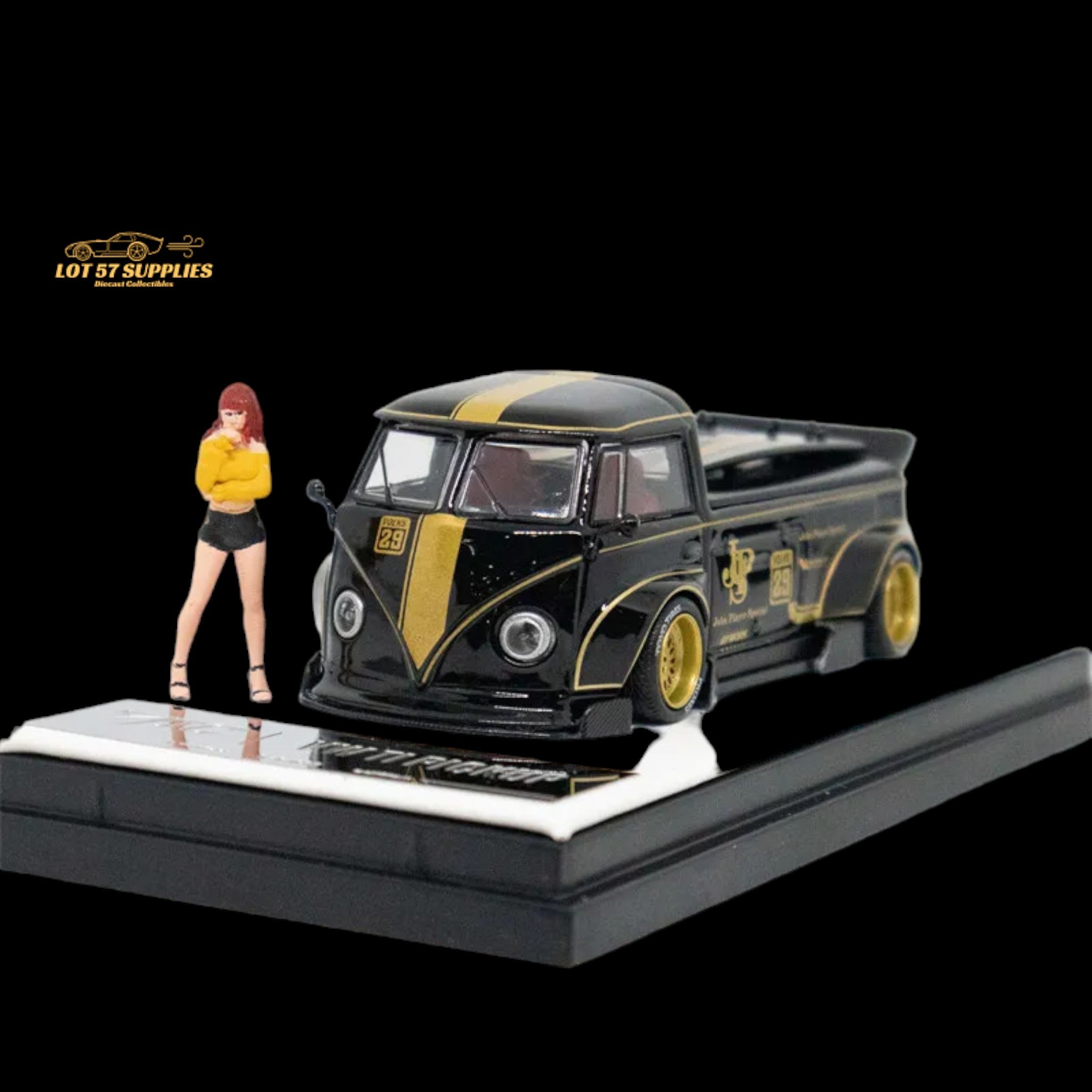 TPC Volkswagen T1 Pick Up JPS with Surfboards & Figure 1:64 Main image