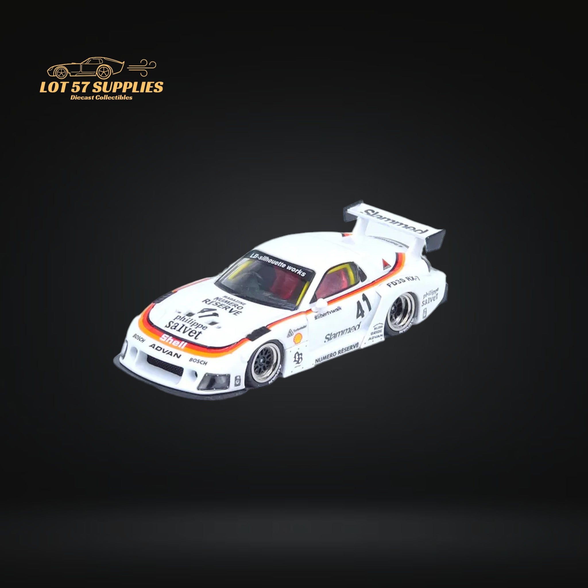 Inno64 Mazda RX-7 LBWK in White 1:64 IN64-LBWK-RX7-02 - Collectors World Toys