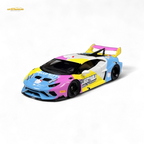 Flame Huracan LP610-4 LWBK WideBody Resin - HELLO K I T T Y LBWK 1:64