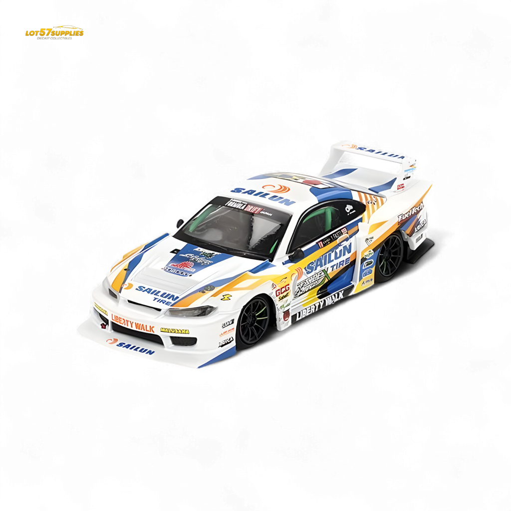 Mini-GT Nissan LB-Super Silhouette S15 Silvia 2023 Formula Drift Japan #895 1:64 - Collectors World Toys