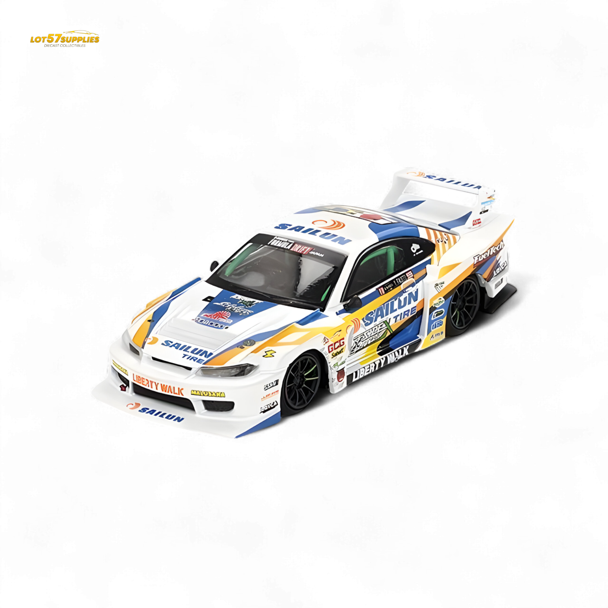 Mini-GT Nissan LB-Super Silhouette S15 Silvia 2023 Formula Drift Japan #895 1:64 - Collectors World Toys