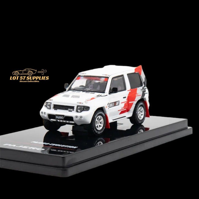 Inno64 Mitsubishi Pajero Evolution "RALLIART" in White 1:64 IN64-EVOP-RAWHI - Collectors World Toys Hover Image