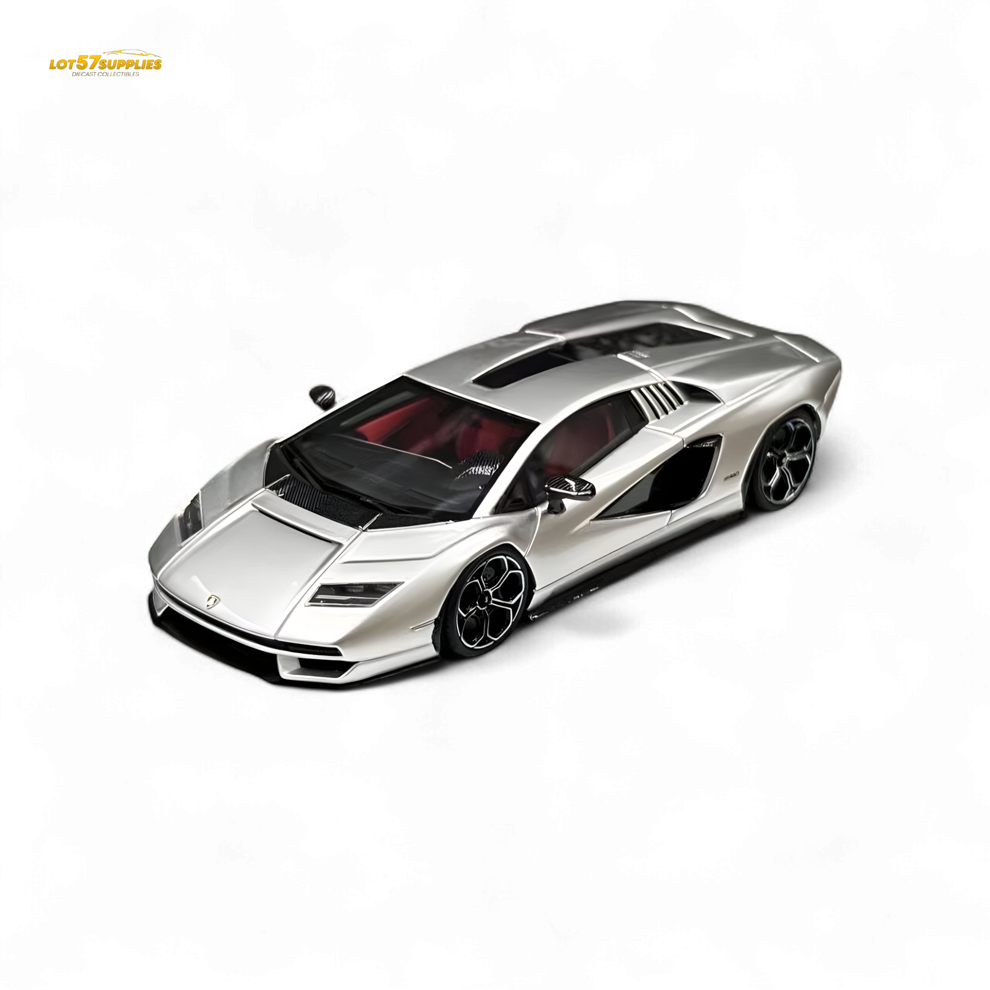 Fuelme Model NEO COUNTACH LPI 800-4 ARGENTO LUNA 1:64 Resin