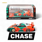 Inno64 CHASE Mazda RX-7 LBWK FD3S Orange/Green MDX 24' 1:64