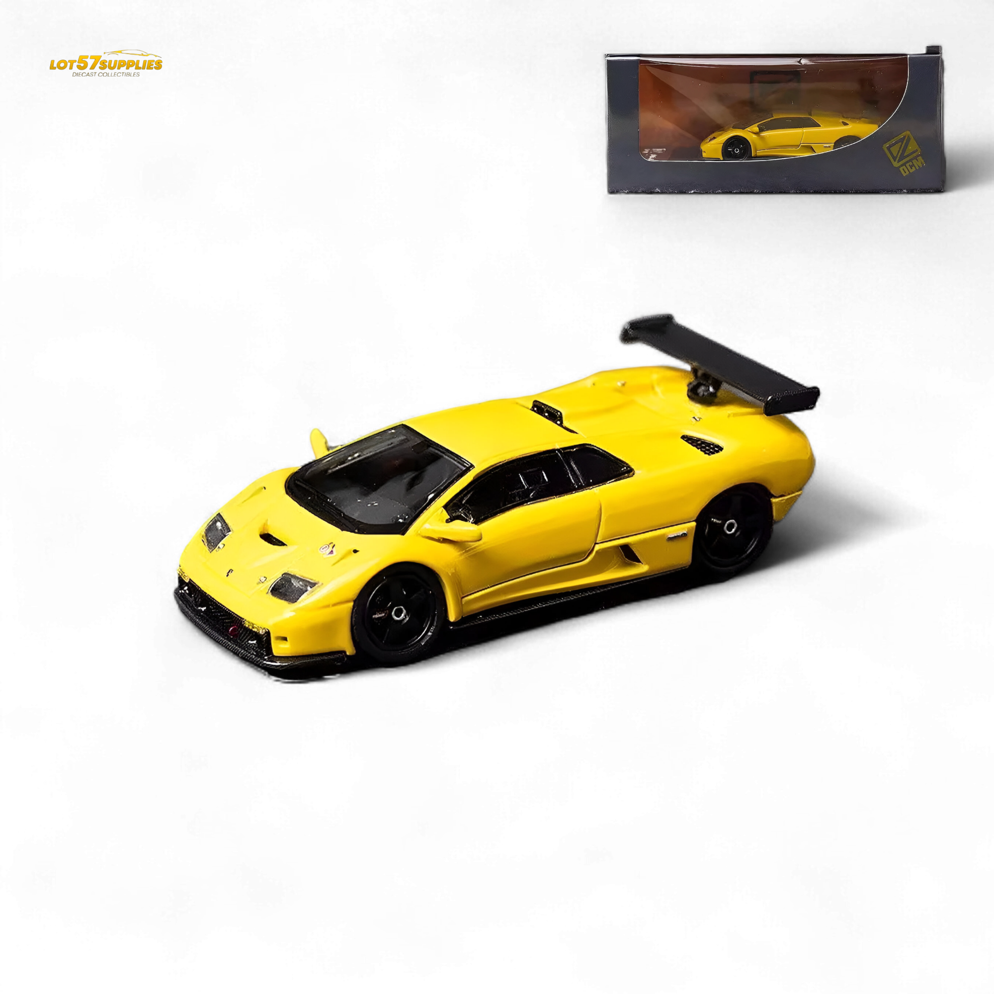 DCM Lamborghini Diablo GT-R Yellow Diecast Model 1:64 Limited to 500 Pcs Main image