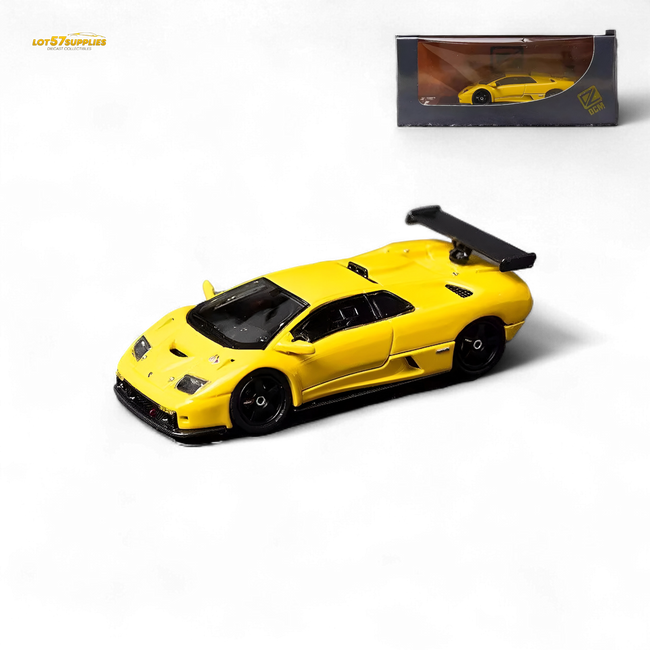 DCM Lamborghini Diablo GT-R Yellow Diecast Model 1:64 Limited to 500 Pcs - Collectors World Toys Hover Image
