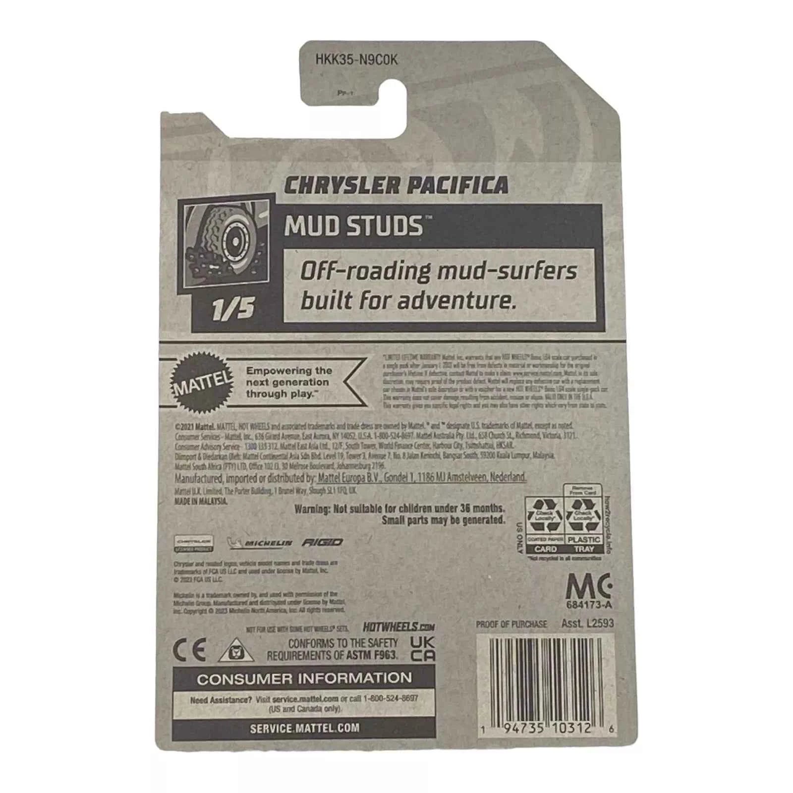Hot Wheels Chrysler Pacifica - Mud Studs Series 1/5 -