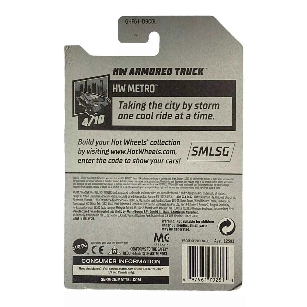 Hot Wheels HW Armored Truck - Metro Series 4/10 -