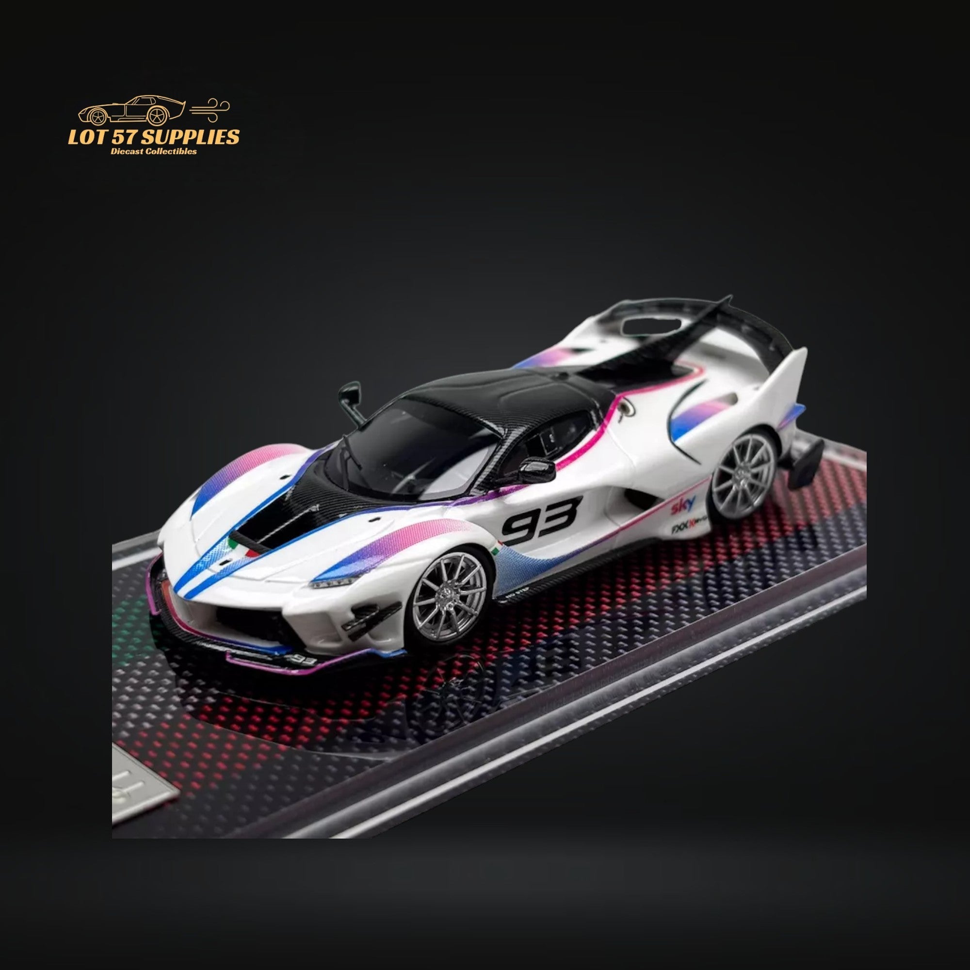 U2 FXX-K Evo White #93 Resin Limited Edition 1:64 - Collectors World Toys Main image