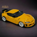 ATOZ Toyota Supra GR in Yellow 1:64 Resin model - Collectors World Toys