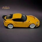 ATOZ Toyota Supra GR in Yellow 1:64 Resin model - Collectors World Toys