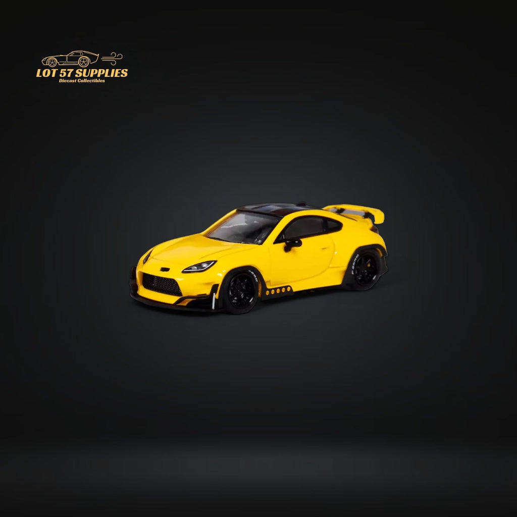 Fuji Toyota GR86 Pandem 2nd Gen in Yellow 1:64