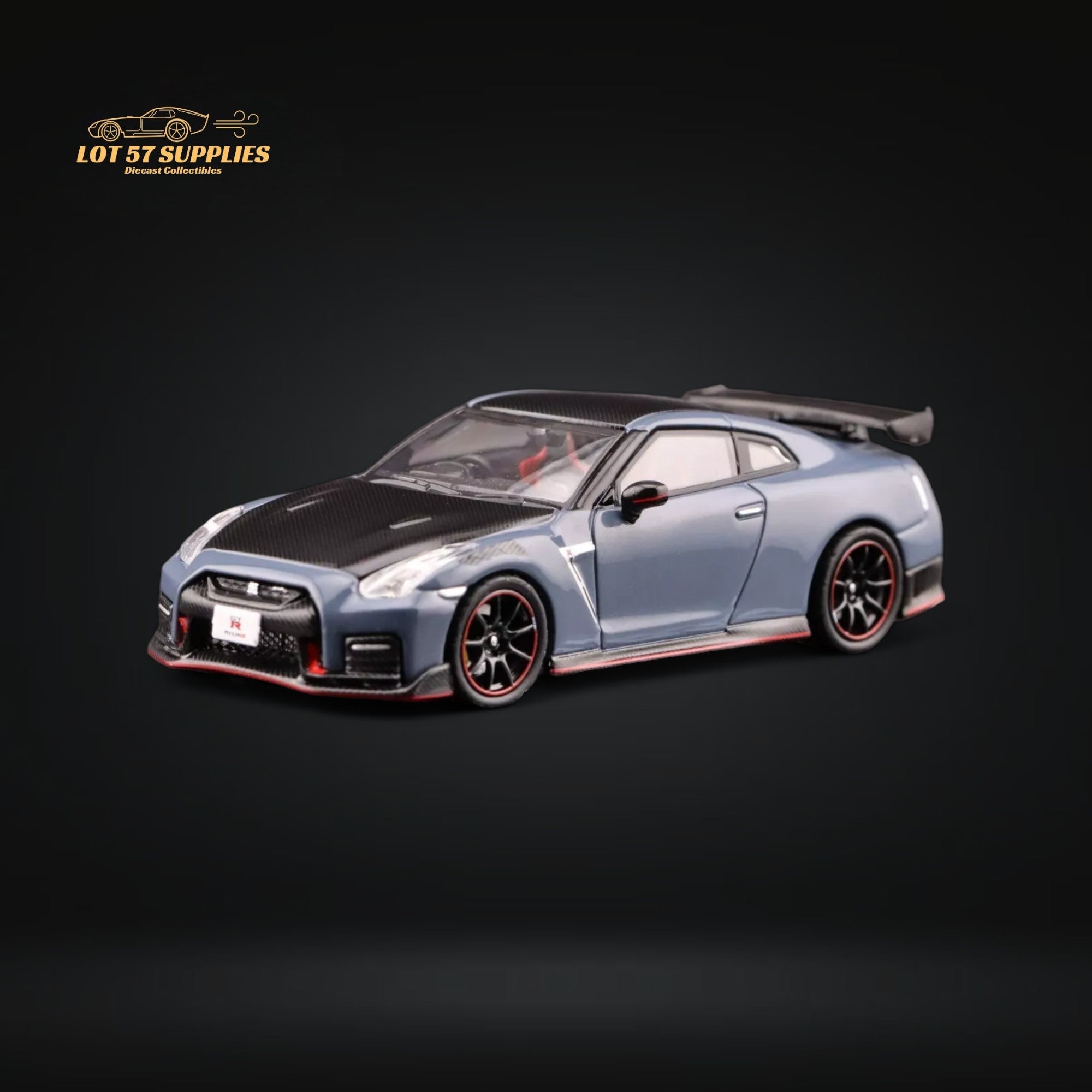 Inno64 Nissan Skyline GT-R R35 Nismo Stealth Gray 1:64 IN64-R35NSE-STGR Main image