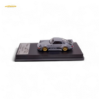 Flame Porsche 964 RWB Whale Tale in Cement Gray 1:64 - Collectors World Toys