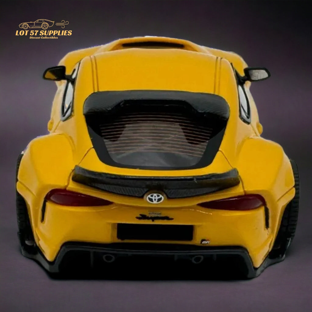 ATOZ Toyota Supra GR in Yellow 1:64 Resin model - Collectors World Toys