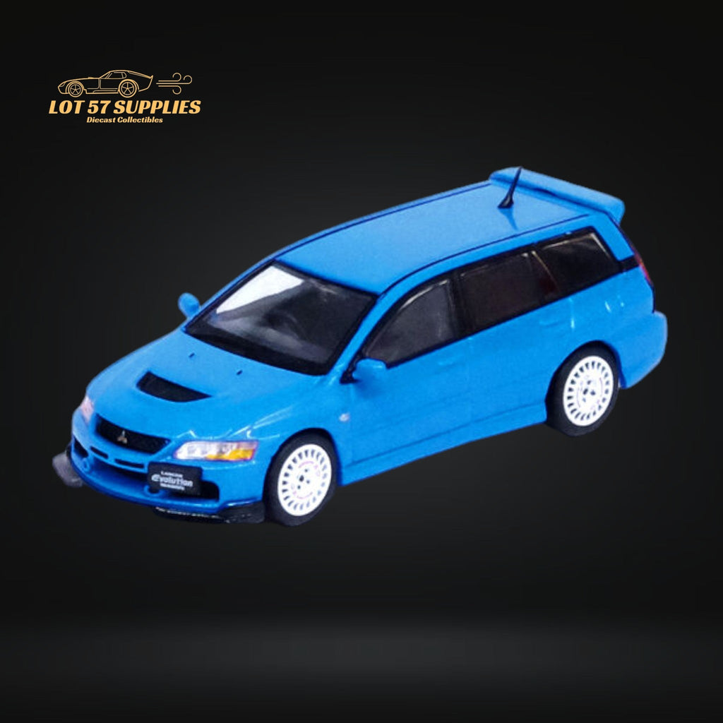 Inno64 Mitsubishi Lancer Evolution IX Wagon Blue 1:64 IN64-EVO9W-BLU - Collectors World Toys