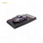 Flame Porsche 964 RWB Whale Tale in Cement Gray 1:64 - Collectors World Toys