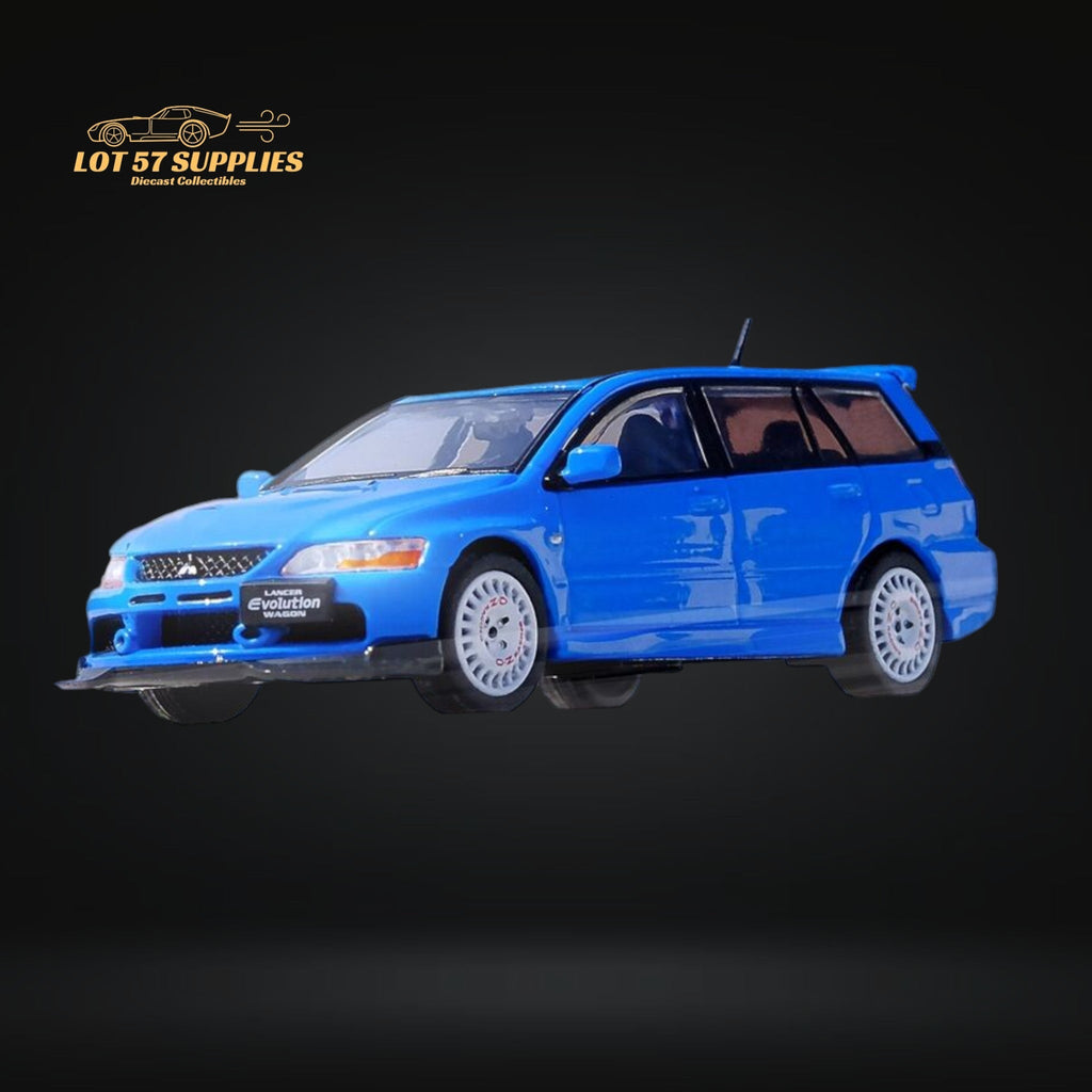 Inno64 Mitsubishi Lancer Evolution IX Wagon Blue 1:64 IN64-EVO9W-BLU - Collectors World Toys