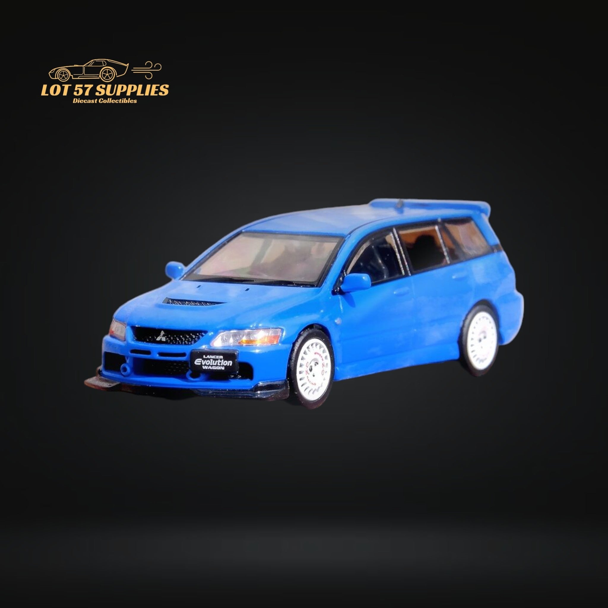 Inno64 Mitsubishi Lancer Evolution IX Wagon Blue 1:64 IN64-EVO9W-BLU - Collectors World Toys
