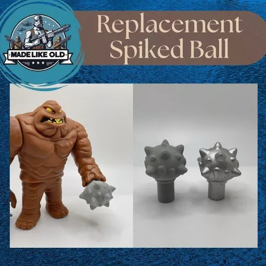 Vintage Clayface Batman The Animated Series 1993 Kenner Repro Spiked Ball - Collectors World Toys Hover Image