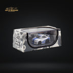 YM model X QCAR Skyline R34 Silver Blue F&F Livery Resin 1:64 - Collectors World Toys