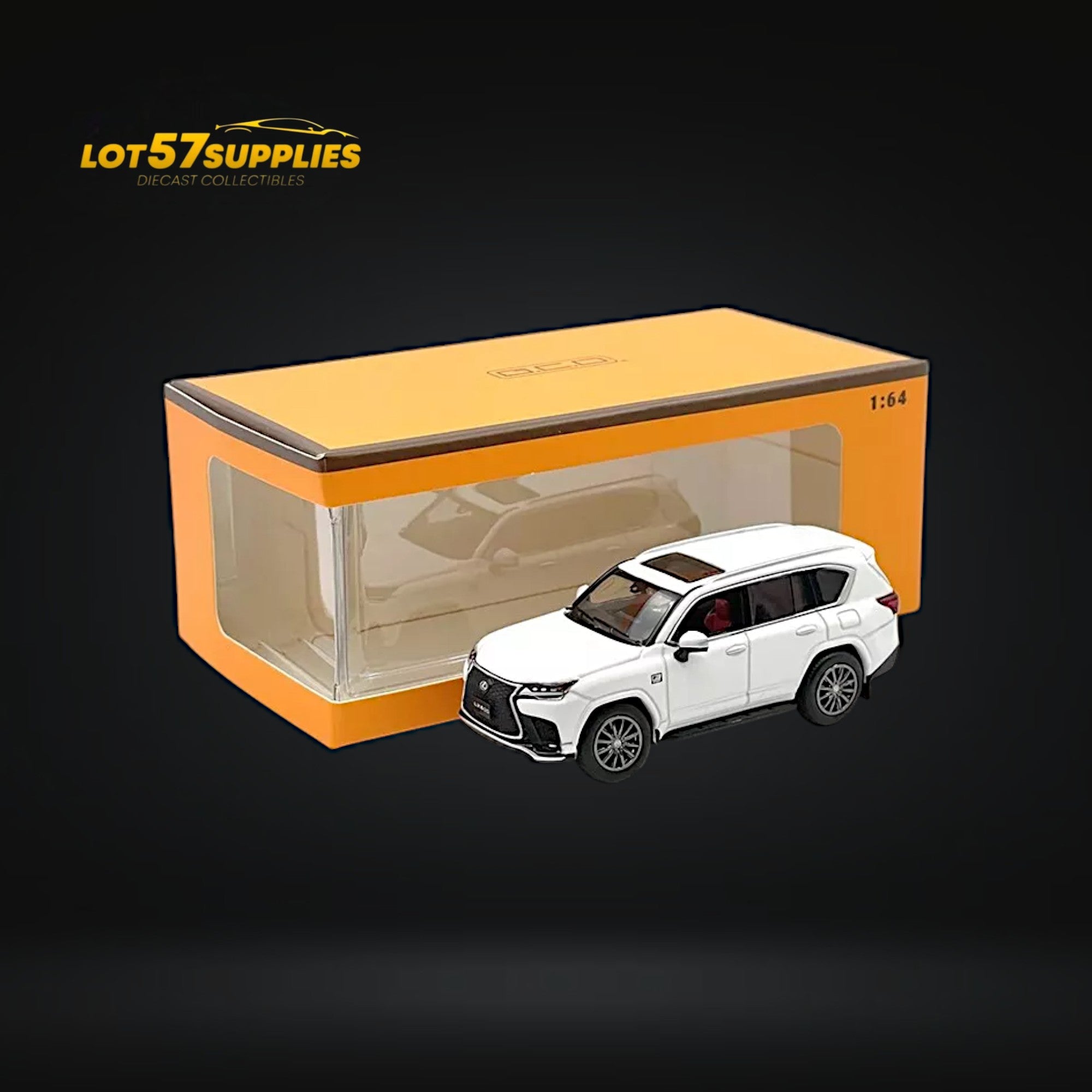 GCD Lexus LX600 Sport White w/ Active Suspension 1:64 Main image