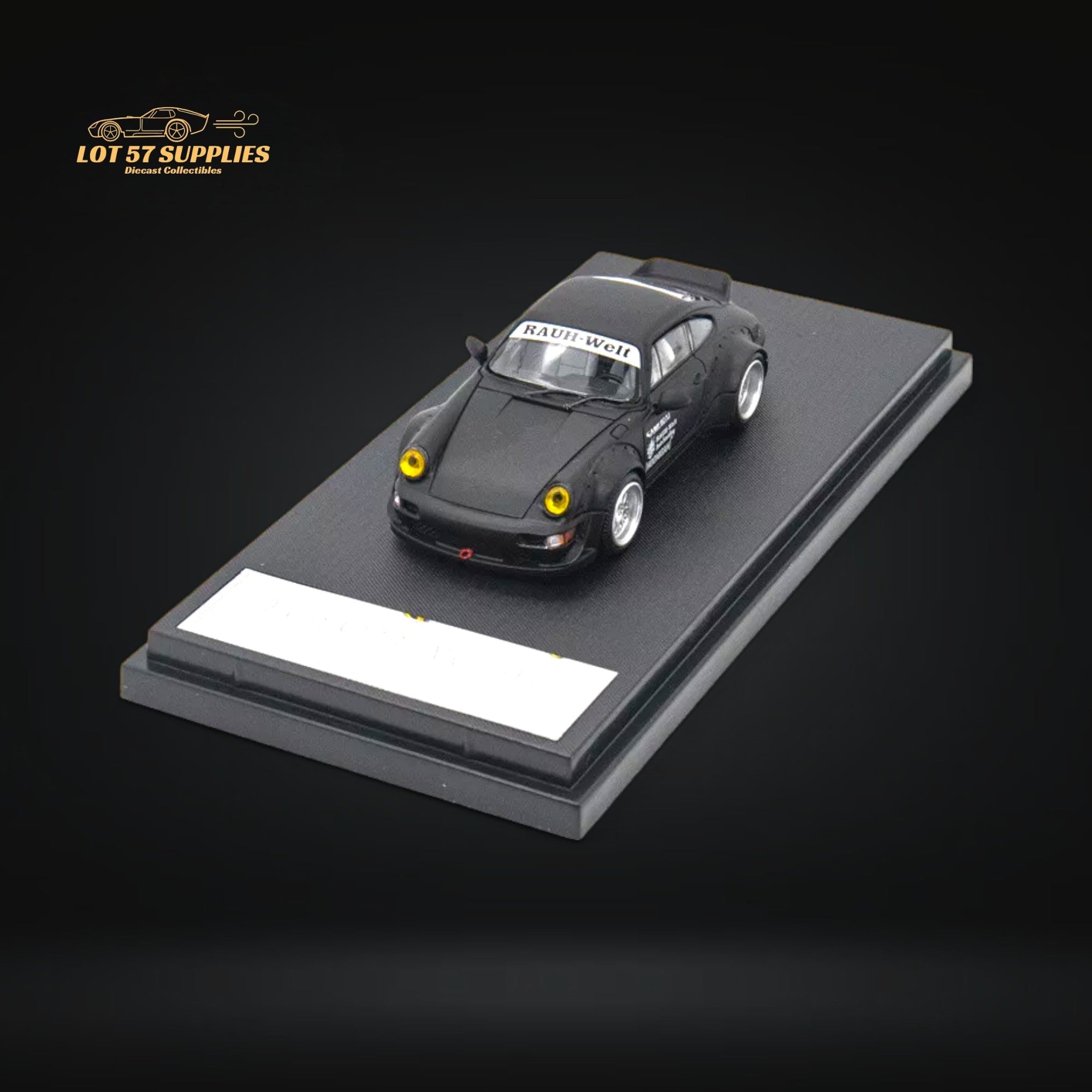 Mini Station Porsche RWB 964 Samurai Black Ordinary 1:64 Main image