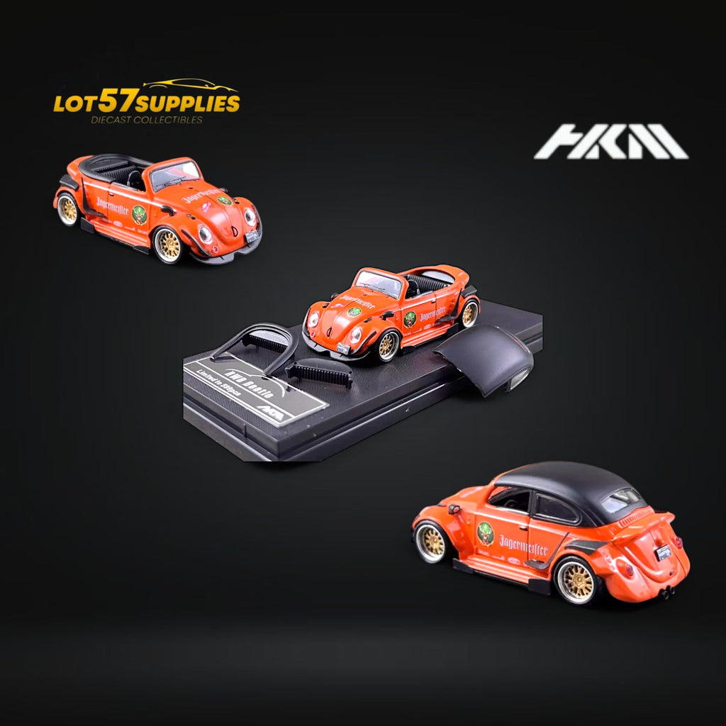 HKM Model VW Beetle Convertible Cabriolet Jagermeister 1:64 Limited to 599 Pcs - Collectors World Toys