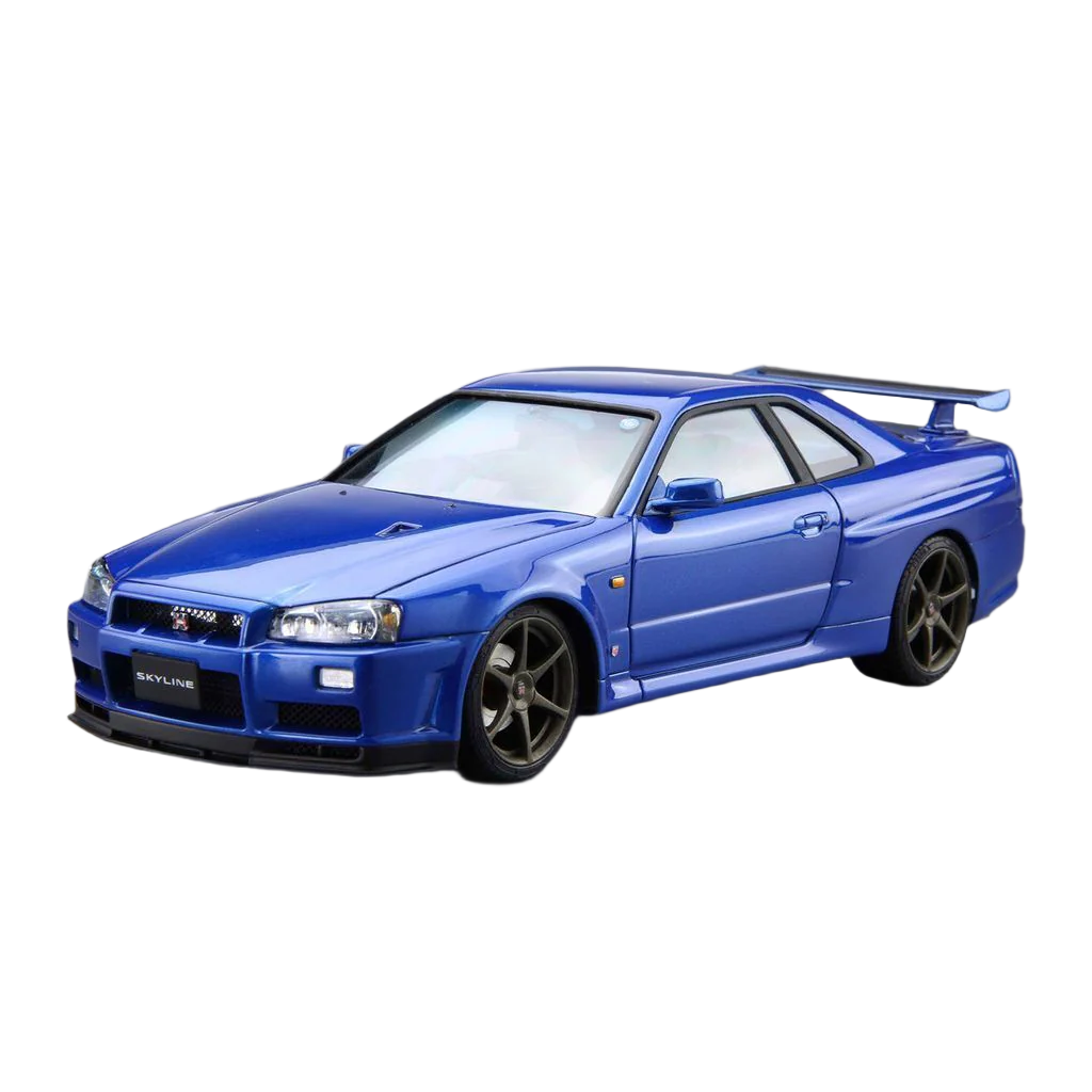 Aoshima: 1/24 NISSAN BNR34 SKYLINE GT-R V-spec? '02 Scale Model Kit Main image